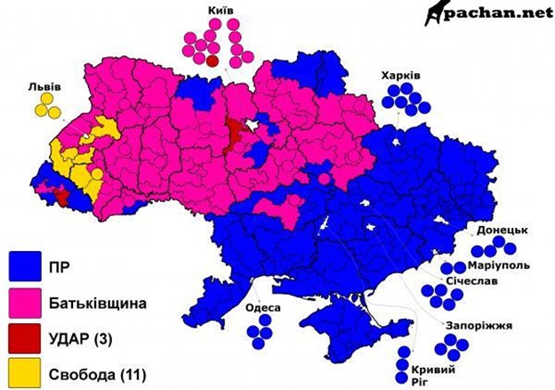 Выборы в Верховную раду с точки зрения электоральной географии