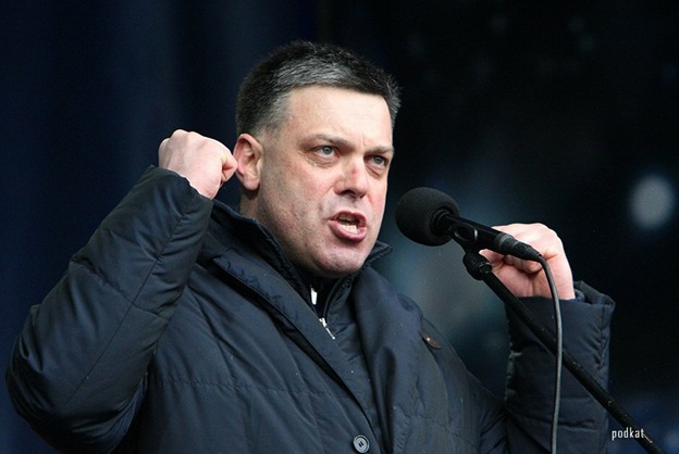 Олег Тягнибок, лидер радикальной националистической партии «Свобода»